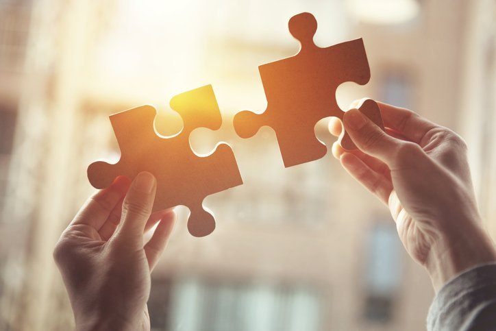 business solutions, success and strategy concept